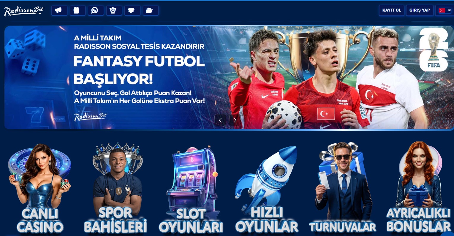 RadissonBet Yeni Giriş